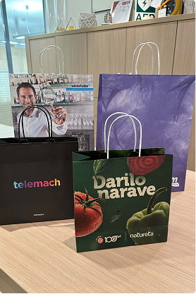 Potiskane papirnate vrečke Telemach