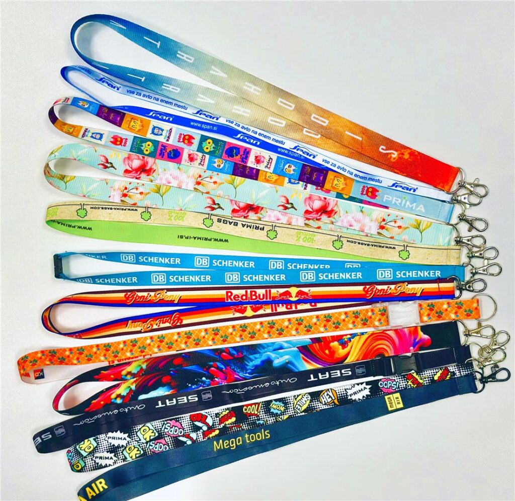 Lanyard with a printed design