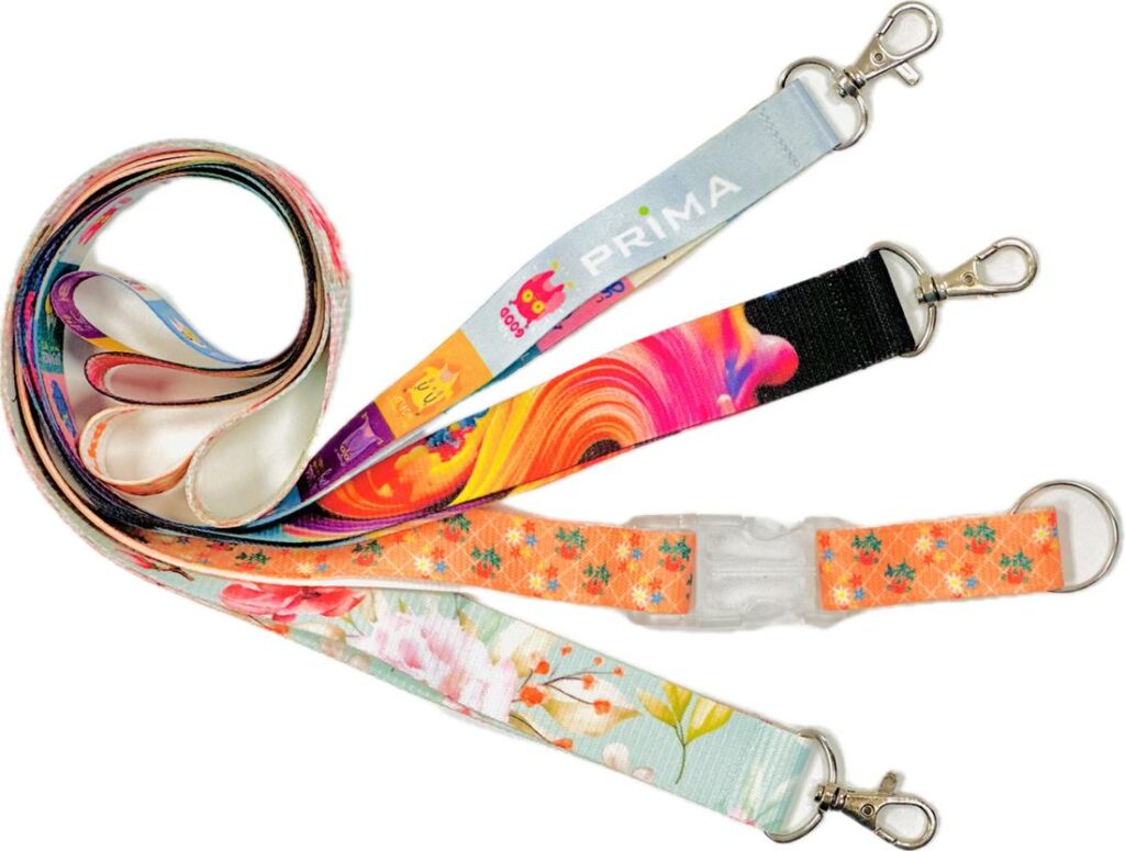 Lanyard with a printed design