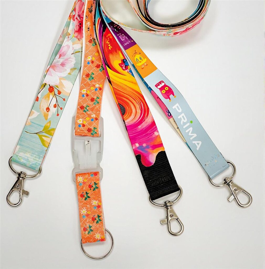 Lanyard with a printed design