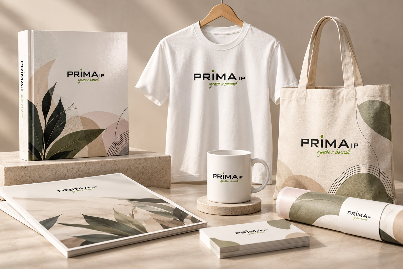 Vzorci tiskovin in promocijskih izdelkov Prima IP