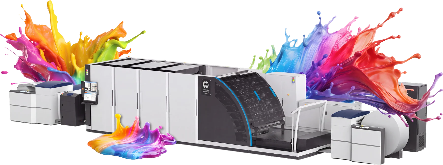 Tiskarski stroj HP PageWide Advantage z barvami